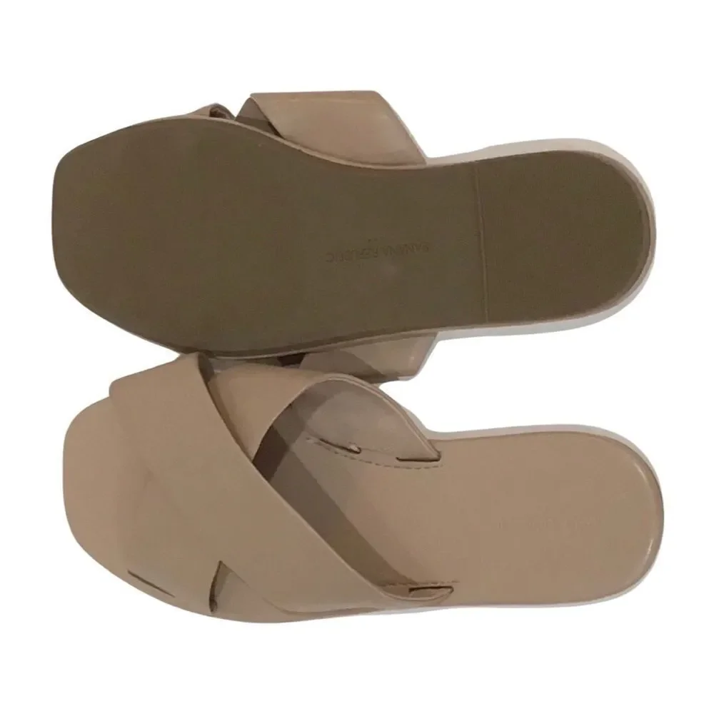 Banana Republic Sandals Slides, Tan, Size 8.5